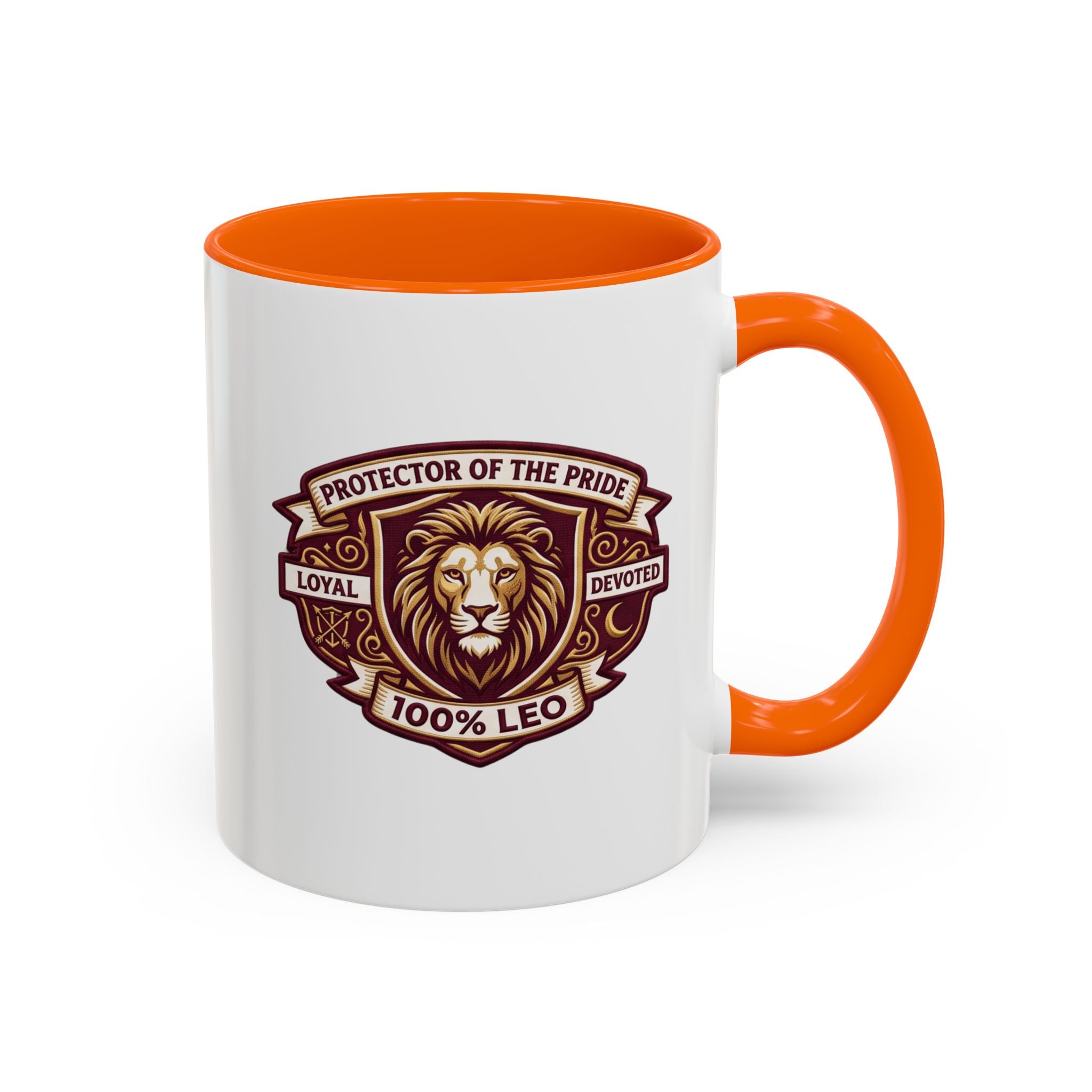 Leo Zodiac Coffee Mug — "Protector of the Pride" Lion Design (11/15 oz)
