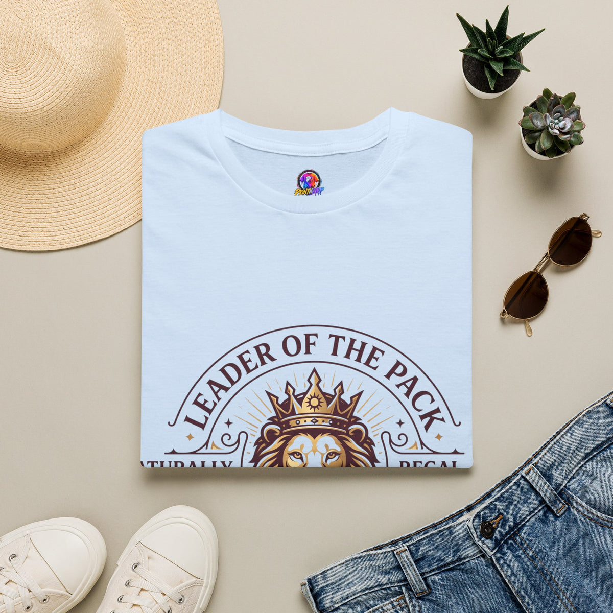 Leo Leader of the Pack T-Shirt — 100% Leo Zodiac Lion Tee