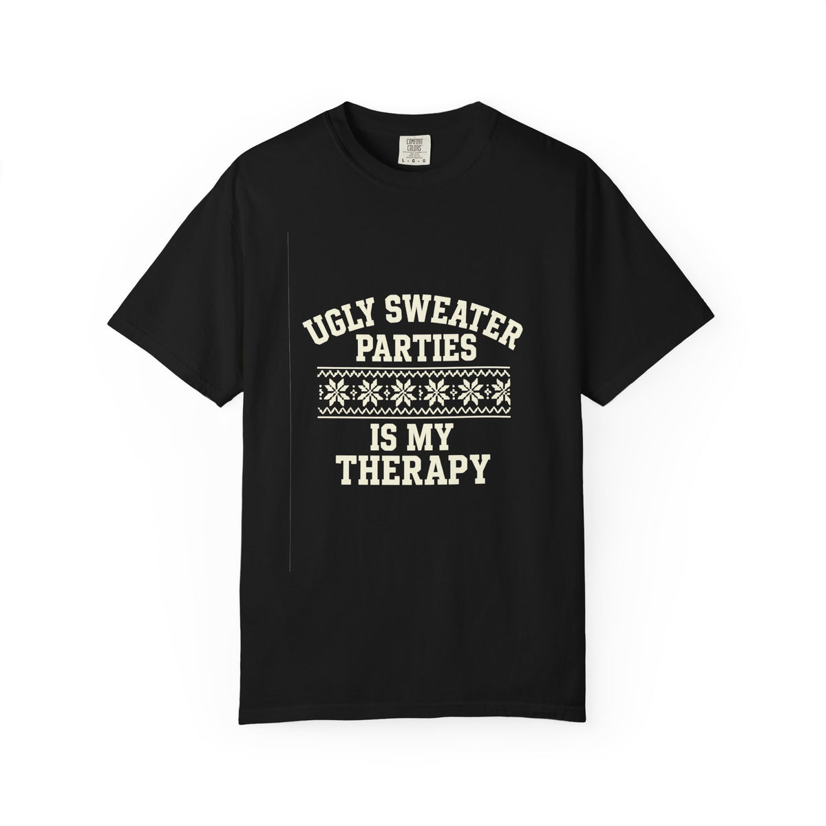 Ugly Sweater Parties Is My Therapy T-Shirt - Trending Now - October 2026