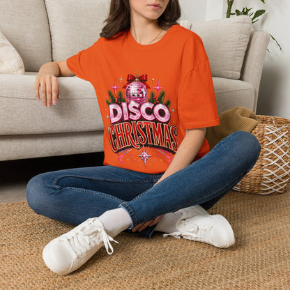 Disco Christmas T-Shirt — Retro Glitter Ornament Holiday Tee
