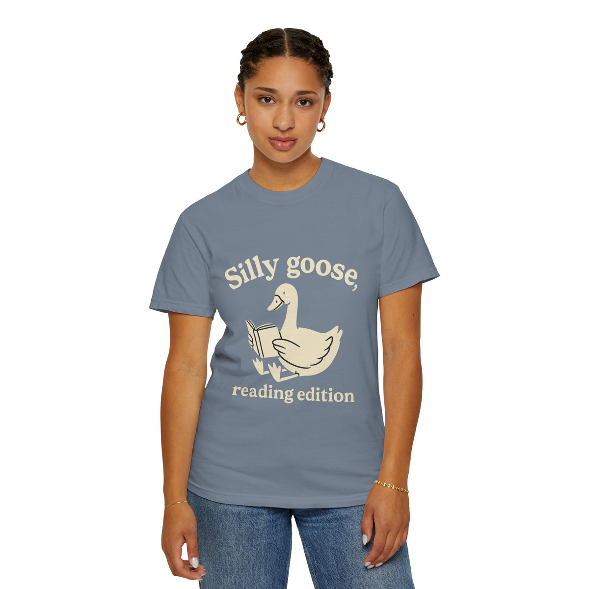Silly Goose Reading Edition Tee - Cute Book Lover Animal Graphic T-Shirt - Trending Now - October 2026