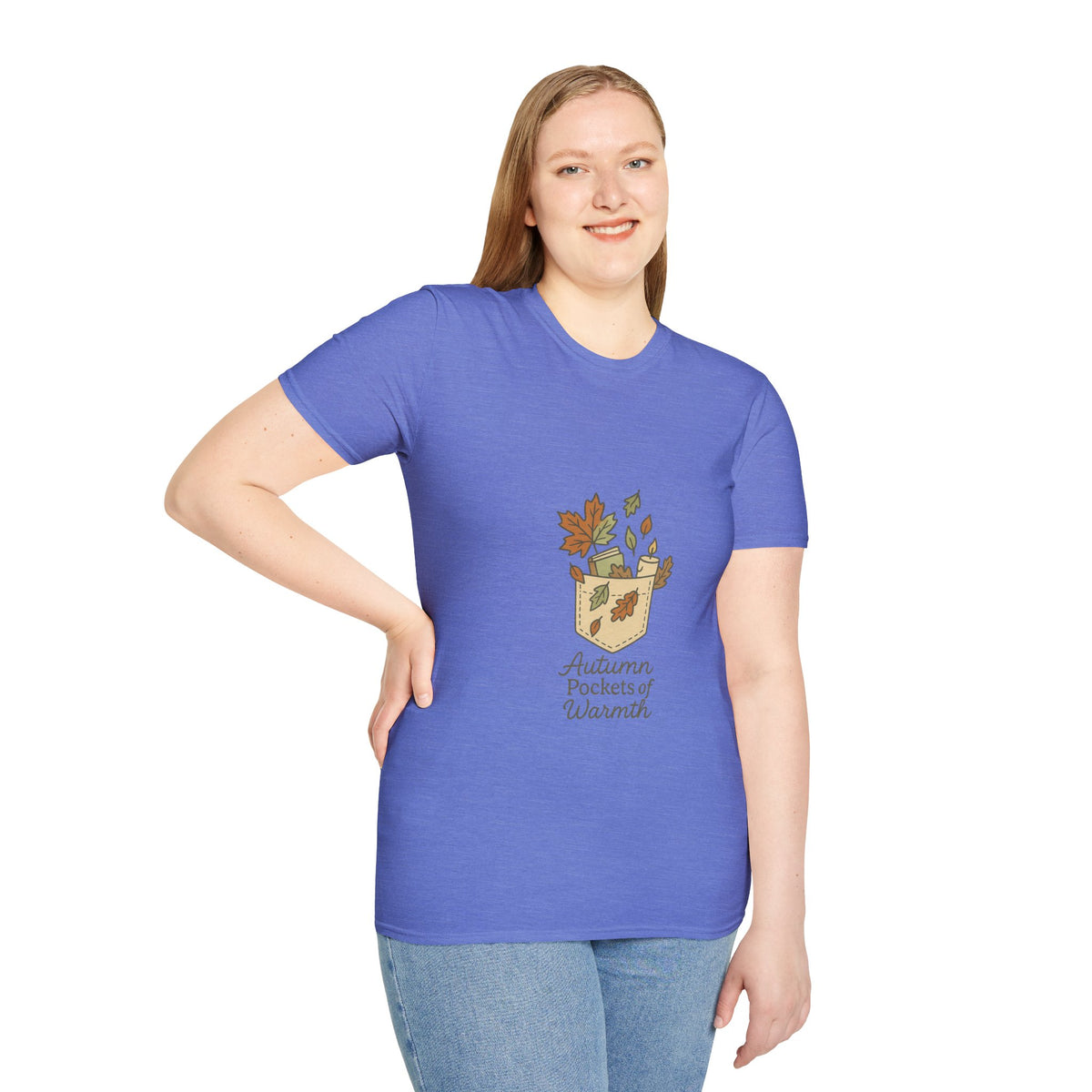 Autumn Pockets of Warmth T-Shirt — Fall Leaves Cozy Graphic Tee - Trending Now - October 2026