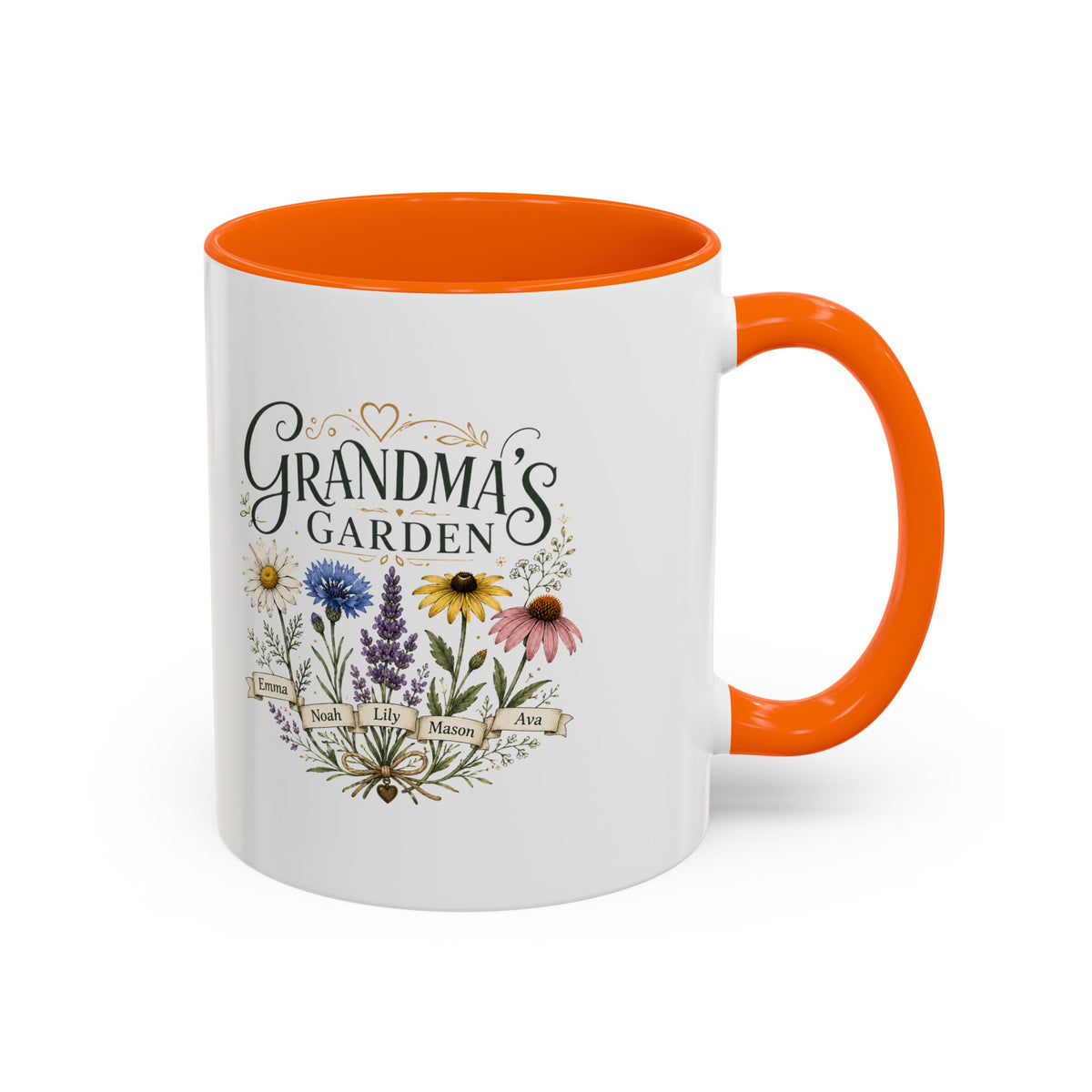 Milo Bailey Dog Dad Mom Grandma's Garden Floral Coffee Mug – Personalized  Accent Mug
