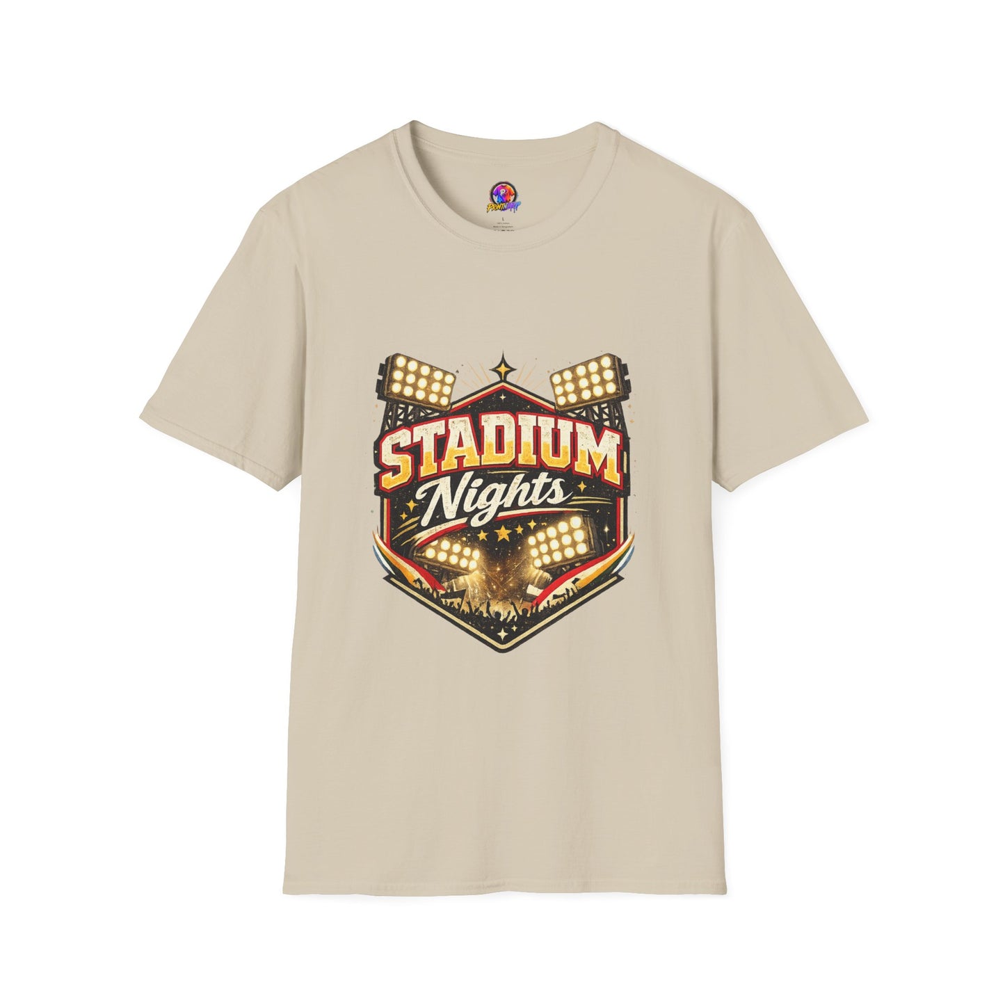 Stadium Nights T-Shirt — Vintage Sports Lights Graphic Tee