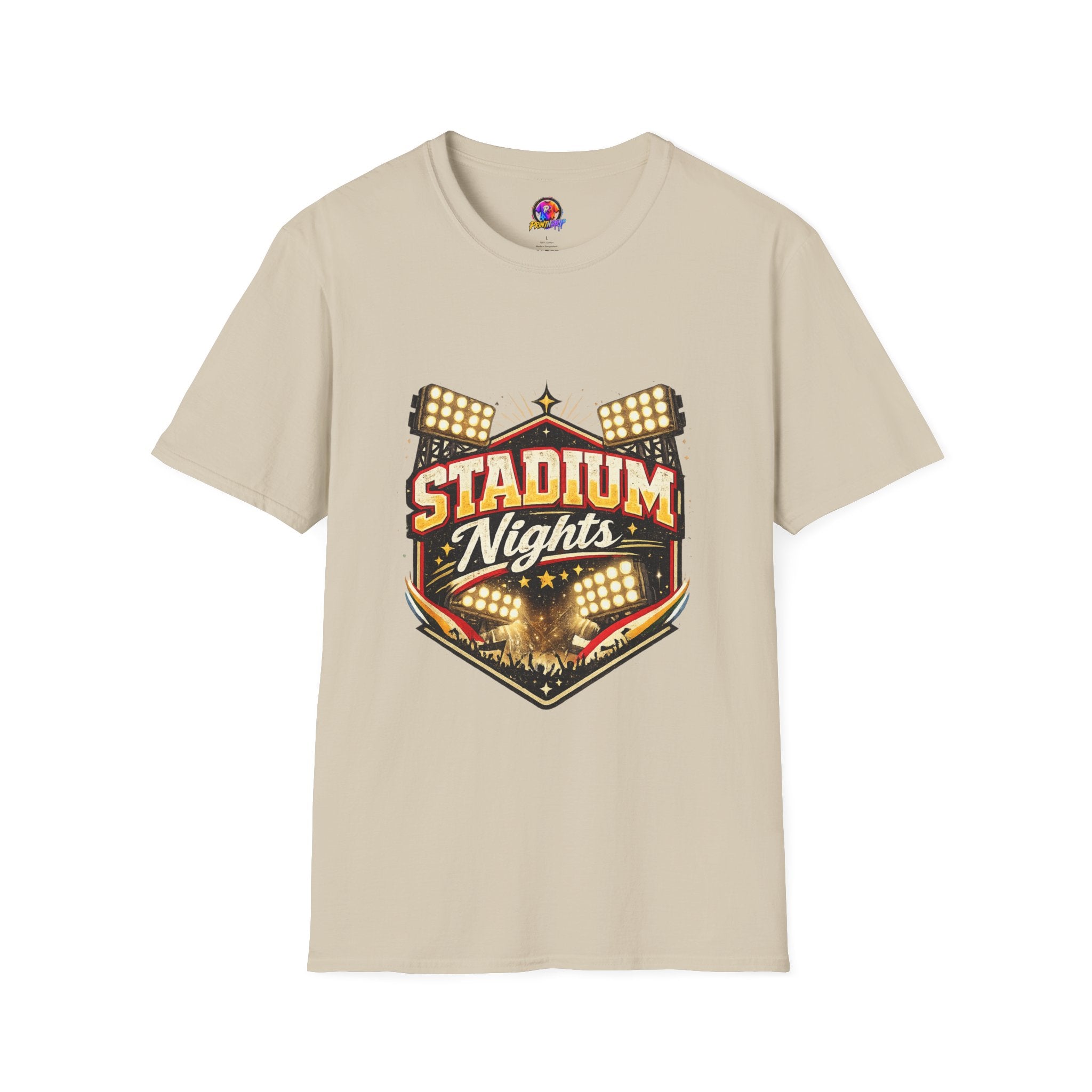 Stadium Nights T-Shirt — Vintage Sports Lights Graphic Tee