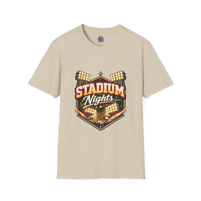 Stadium Nights T-Shirt — Vintage Sports Lights Graphic Tee