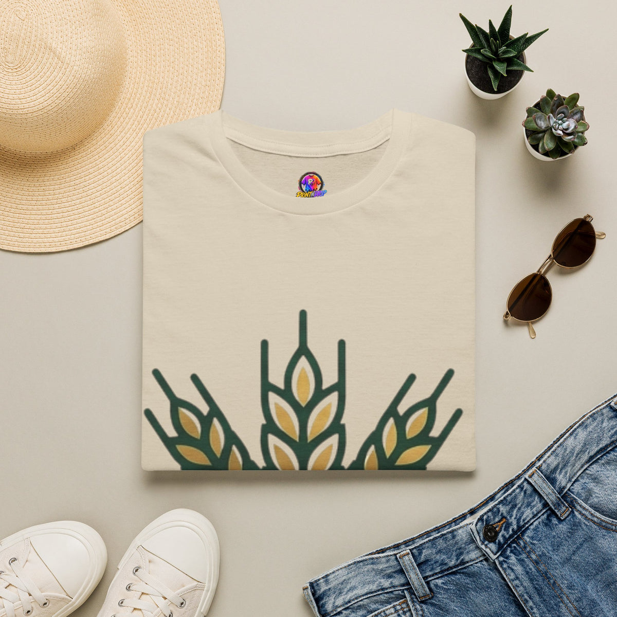 Virgo Zodiac Wheat Graphic T-Shirt