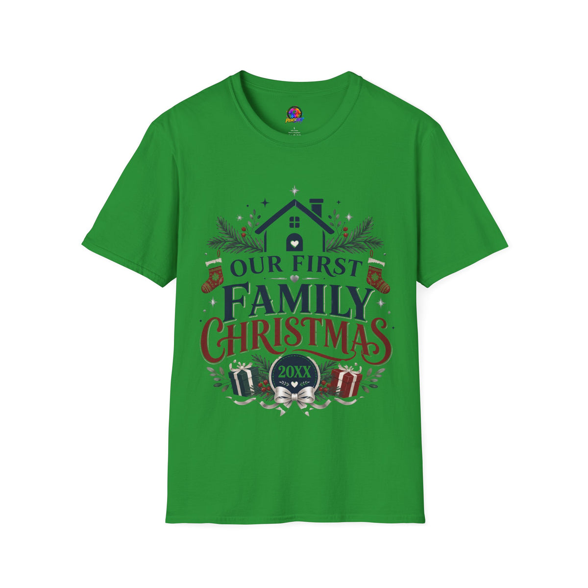 T-Shirt — Our First Family Christmas Personalized Tee