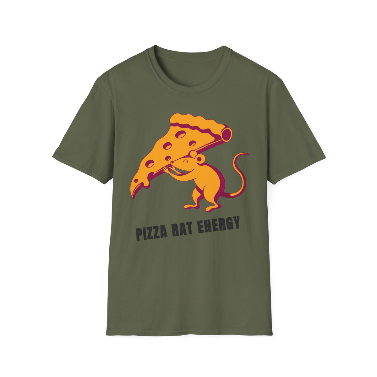 Pizza Rat Energy T-Shirt — Funny Pizza Slice & Rat Graphic Tee - Trending Now - September 2026