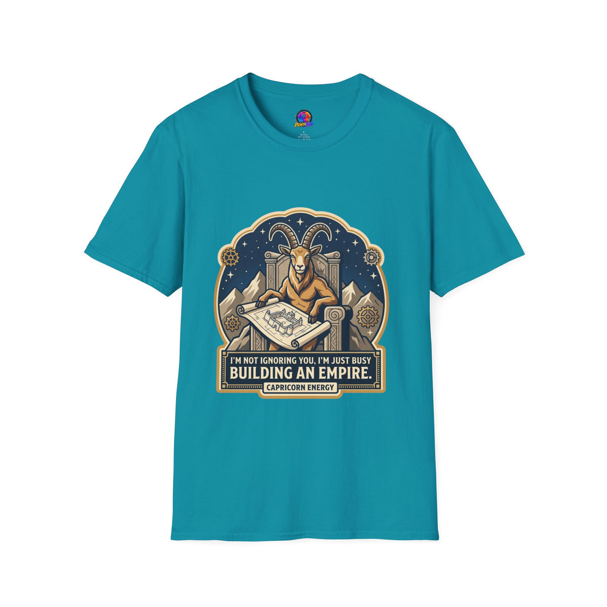 Capricorn Zodiac T-Shirt — "Building an Empire" Goat Horoscope Tee