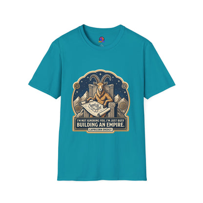 Capricorn Zodiac T-Shirt — "Building an Empire" Goat Horoscope Tee