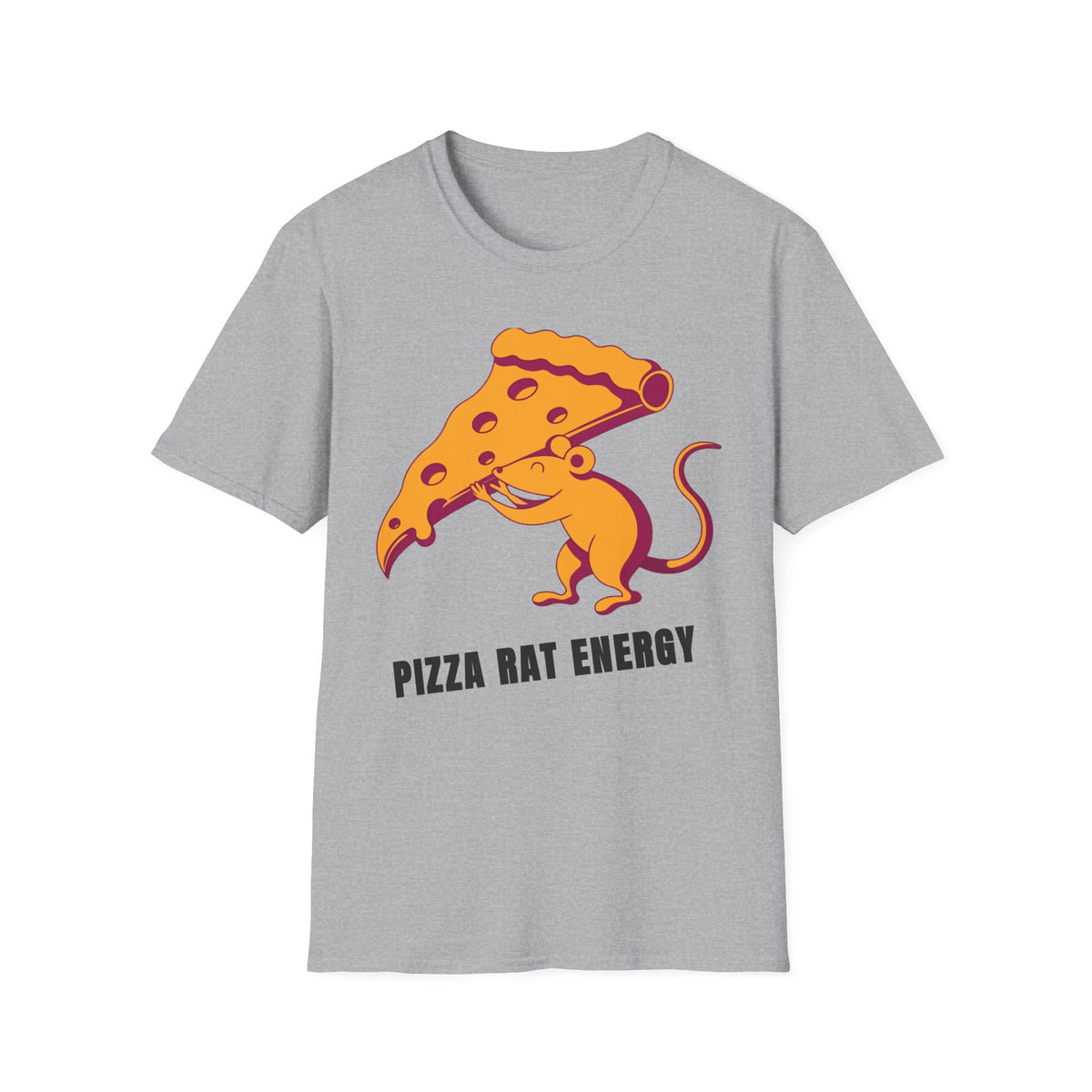 Pizza Rat Energy T-Shirt — Funny Pizza Slice & Rat Graphic Tee - Trending Now - September 2026