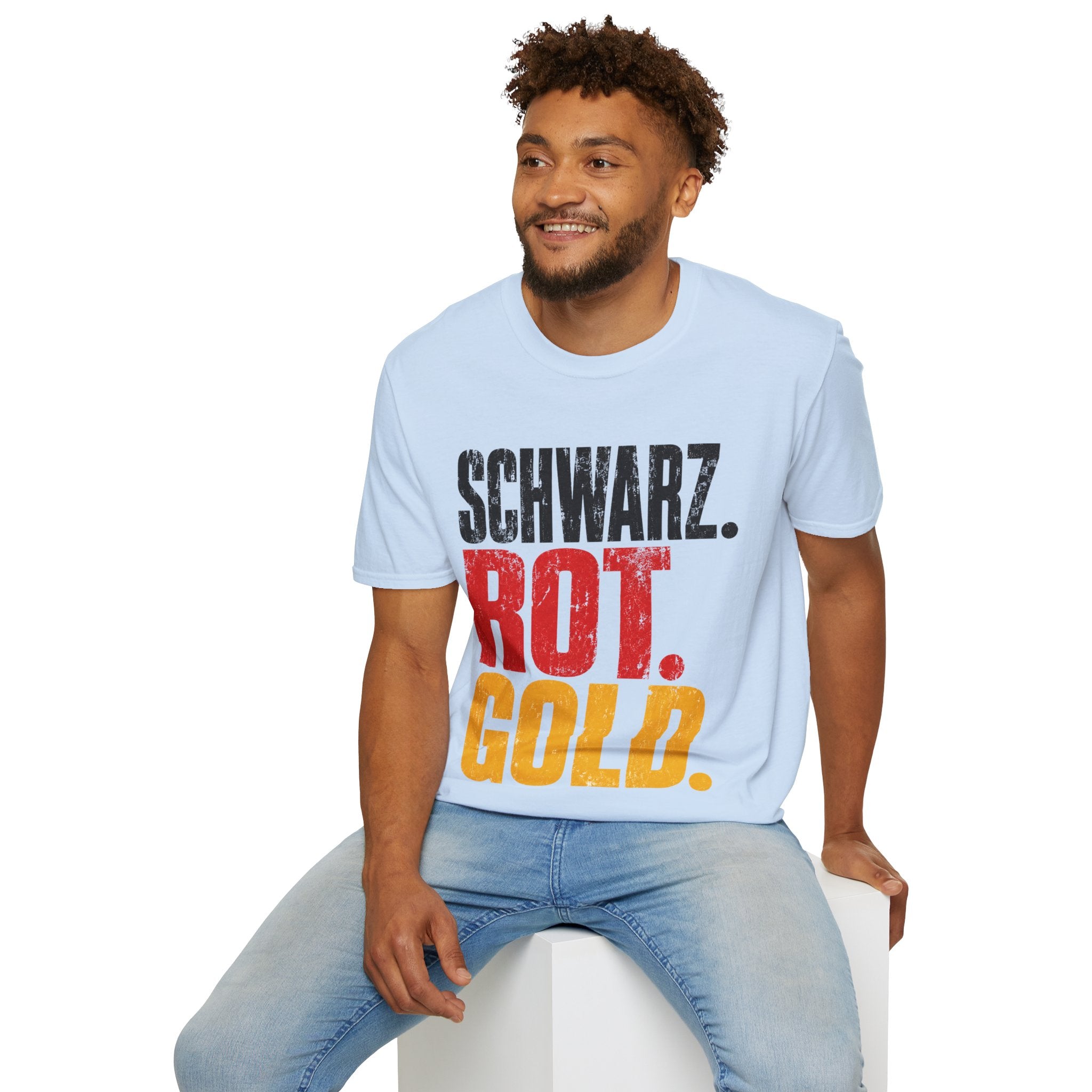 Germany Schwarz Rot Gold T-Shirt — German Flag Pride Graphic Tee
