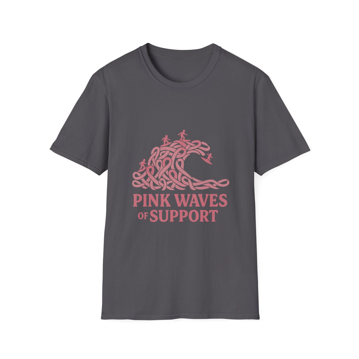 Pink Waves of Support T-Shirt — Breast Cancer Awareness Pink Wave Tee - Trending Now - October 2026
