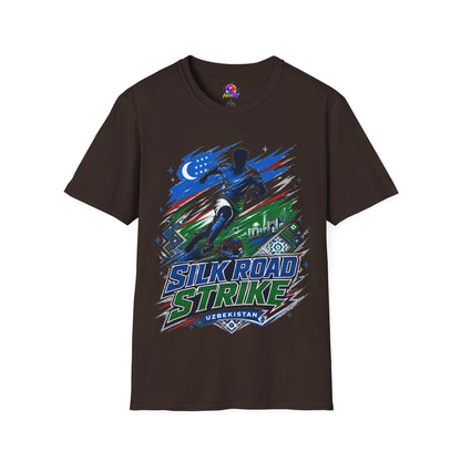 Silk Road Strike Soccer T-Shirt — Uzbekistan Football Graphic Tee