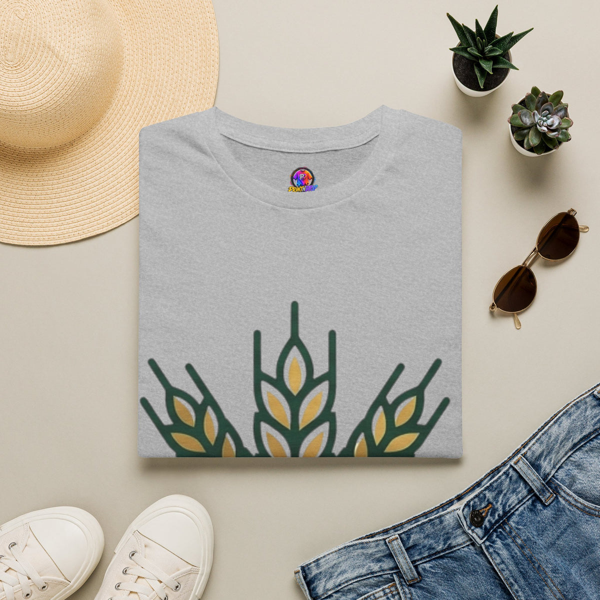 Virgo Zodiac Wheat Graphic T-Shirt