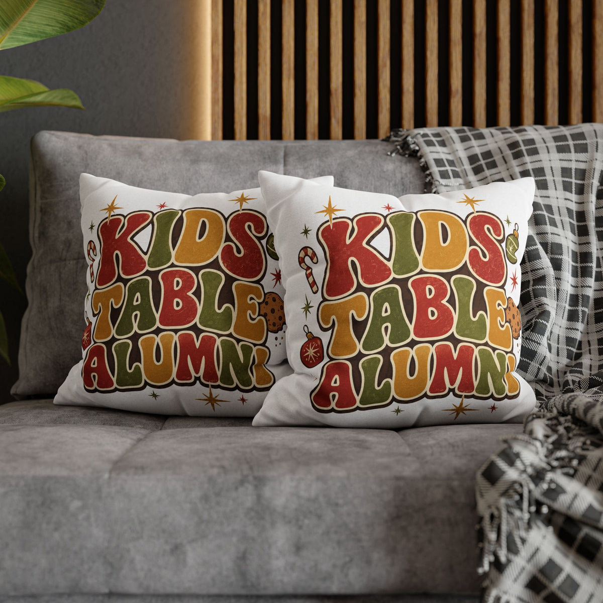 Christmas Kids Table Alumni Holiday Pillowcase