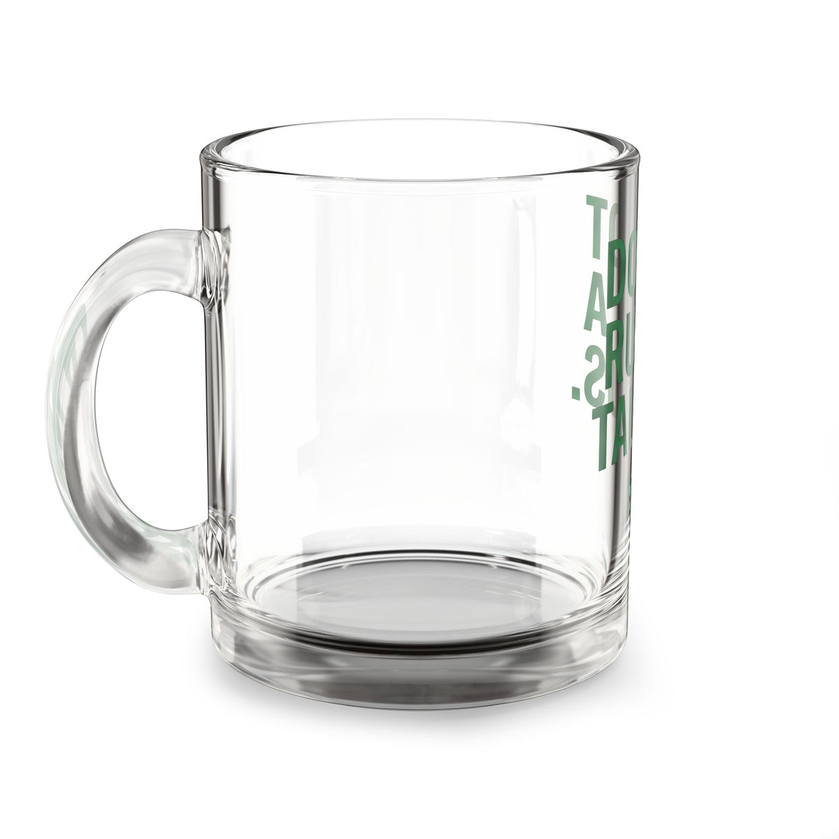 Taurus Zodiac Glass Mug Do Not Rush a Taurus Glass Mug — 10oz Zodiac Coffee Cup
