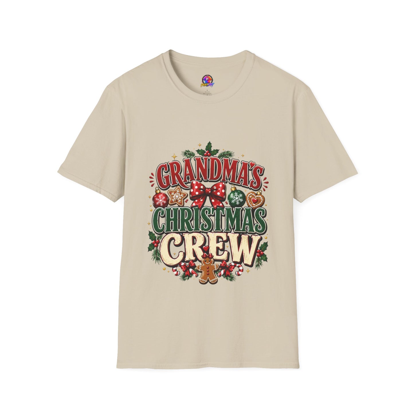 T-Shirt — Grandma's Christmas Crew Holiday Tee