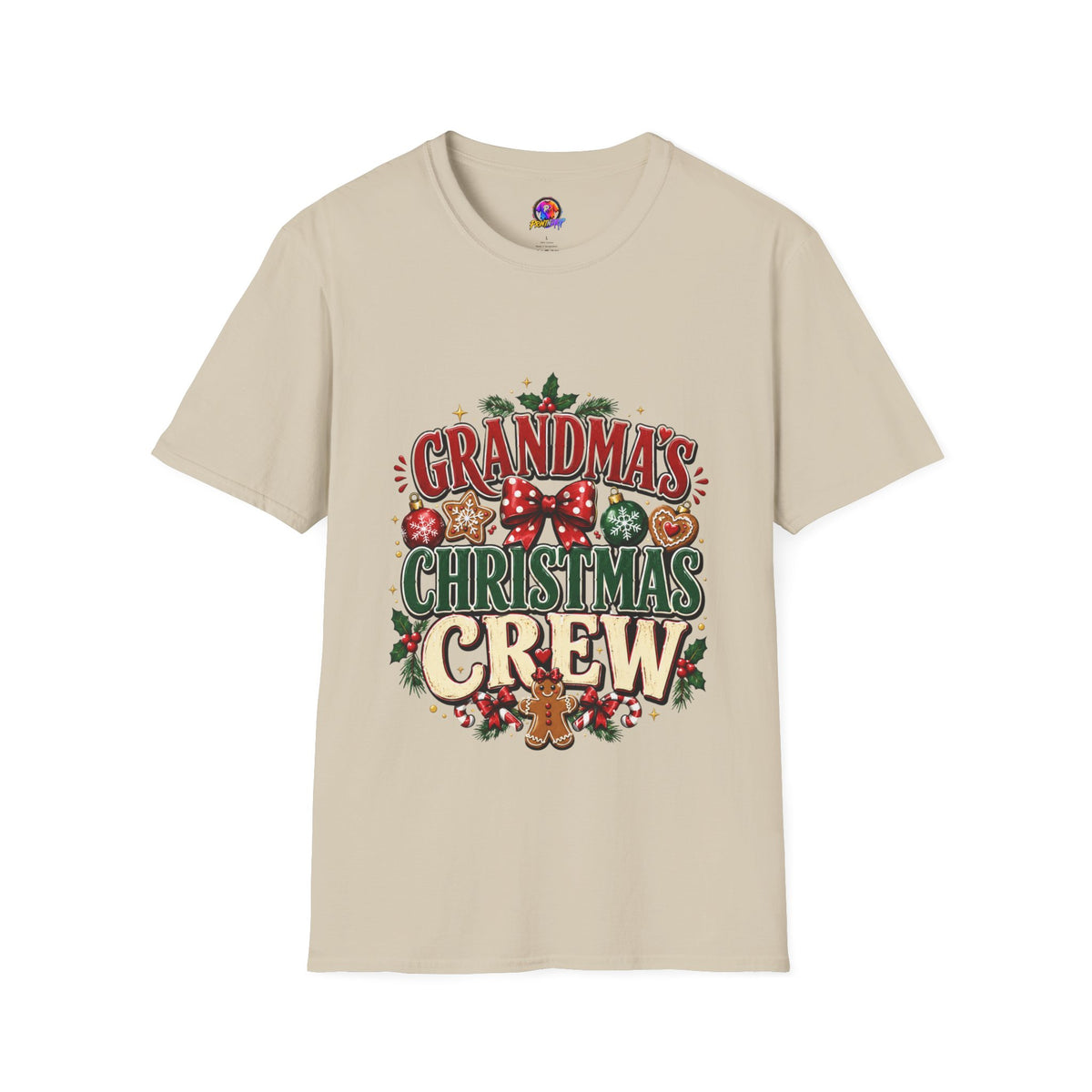 T-Shirt — Grandma's Christmas Crew Holiday Tee
