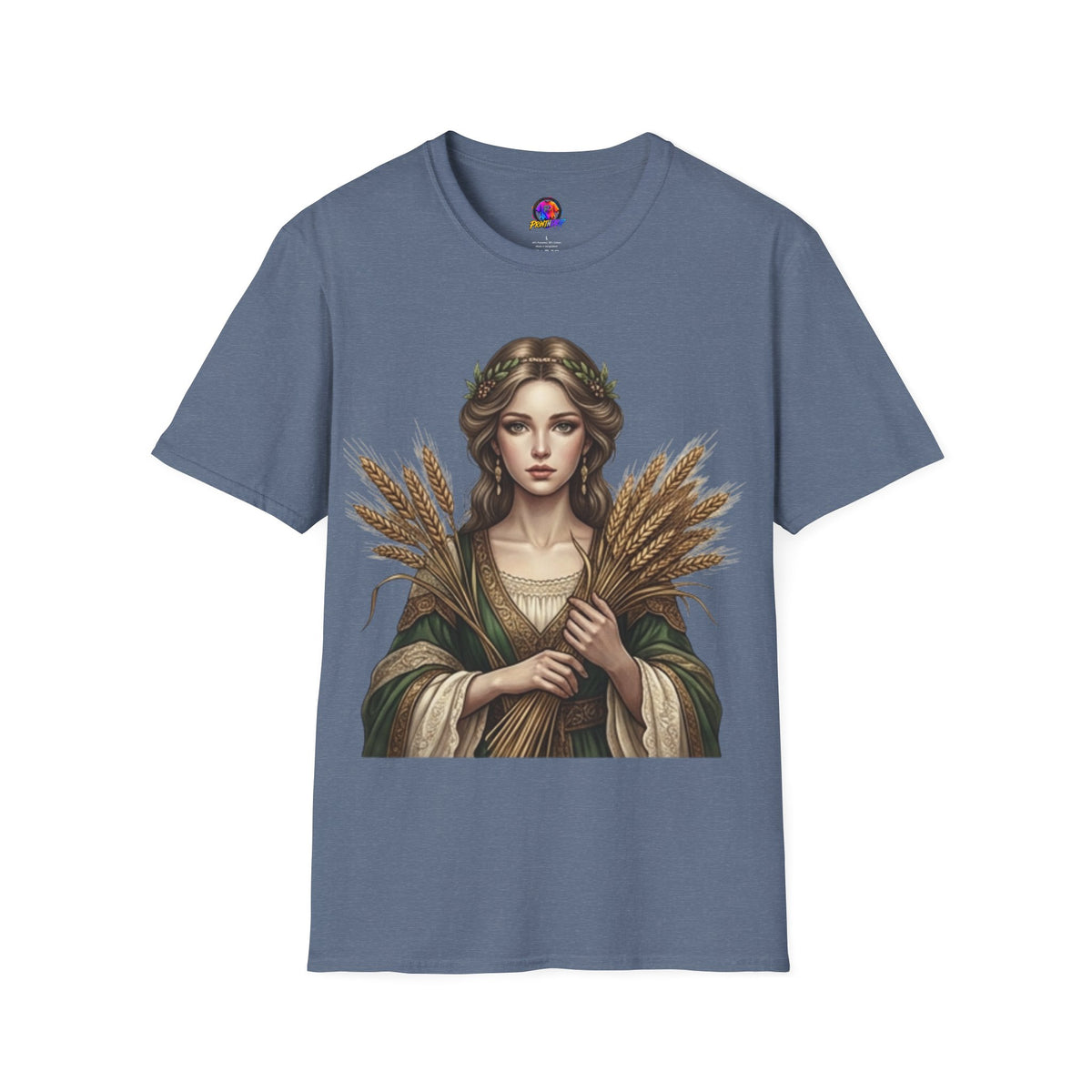 Goddess of Harvest T‑Shirt — Wheat Maiden Graphic Tee
