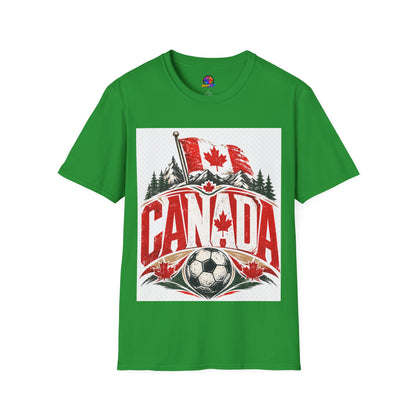 Canada Soccer T‑Shirt — Canadian Flag & Maple Leaf Crest