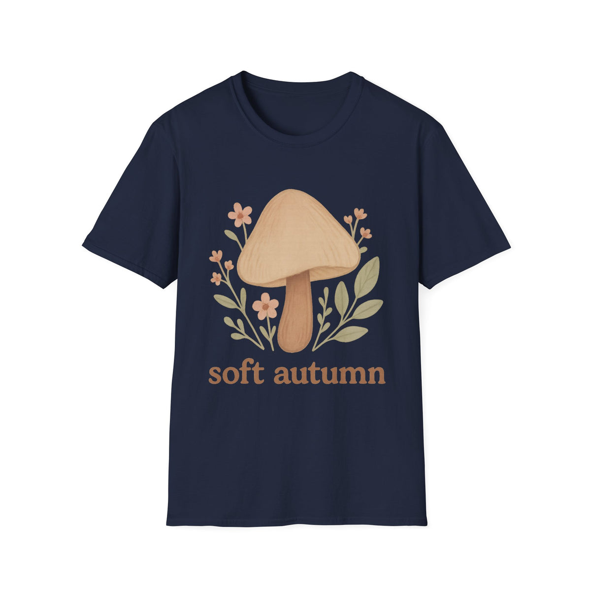 Mushroom Graphic T-Shirt — 'soft autumn' Cozy Nature Tee - Trending Now - September 2026