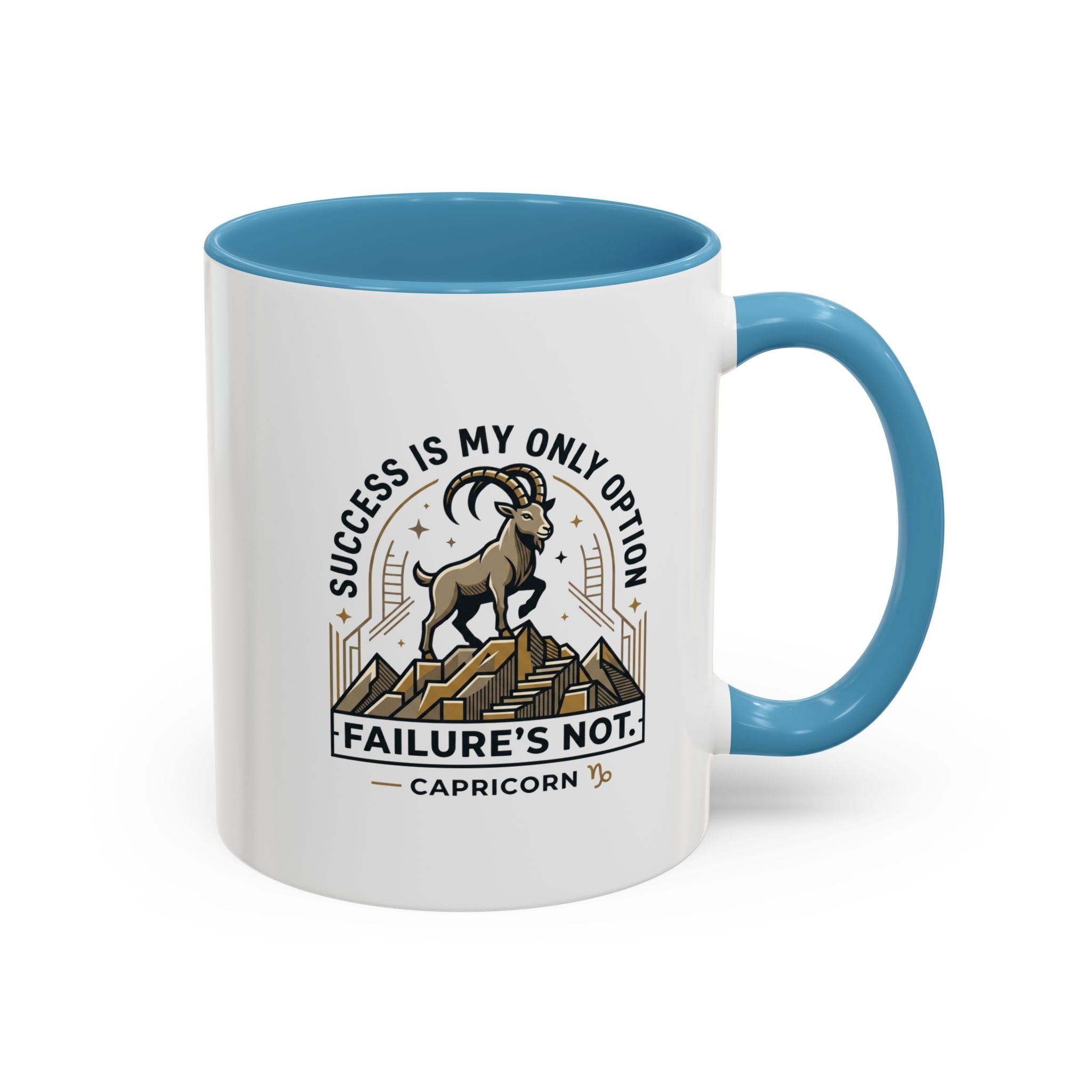 Capricorn Coffee Mug – "Success Is My Only Option, Failure's Not" Zodiac Gift