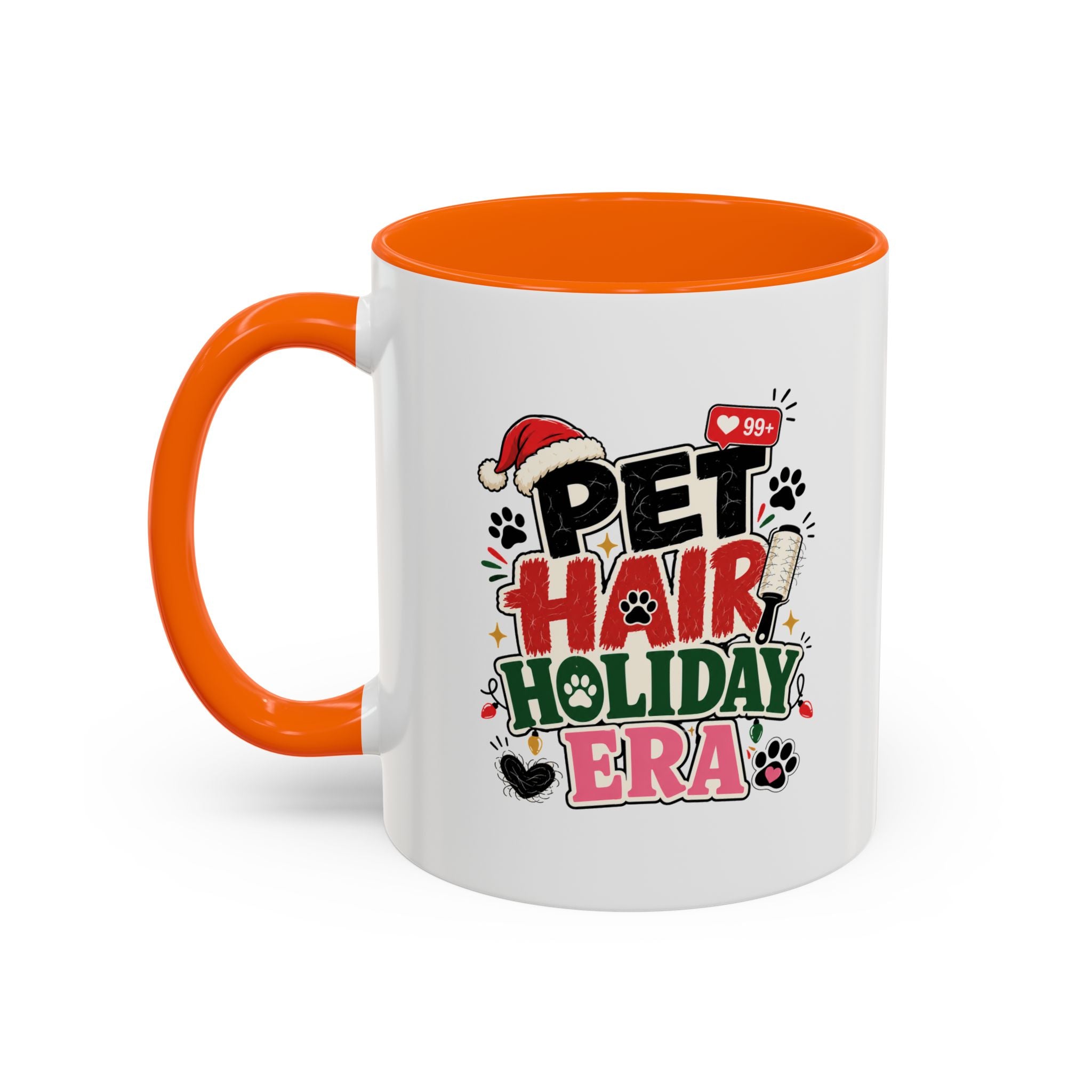 Modern Day Christmas Pet Hair Holiday Era Coffee Mug