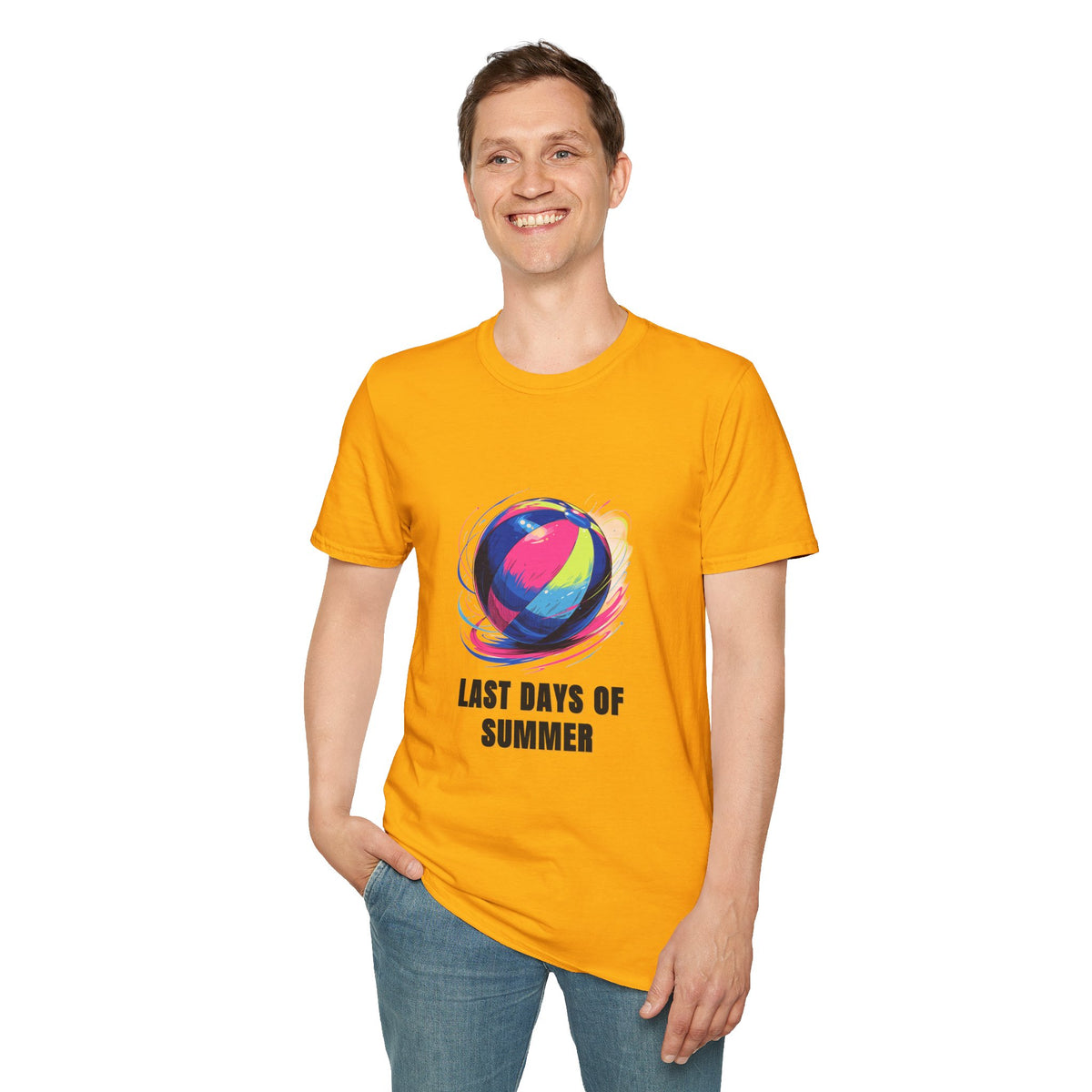 Last Days of Summer T-Shirt — Colorful Beach Ball Graphic Tee - Trending Now - August 2026