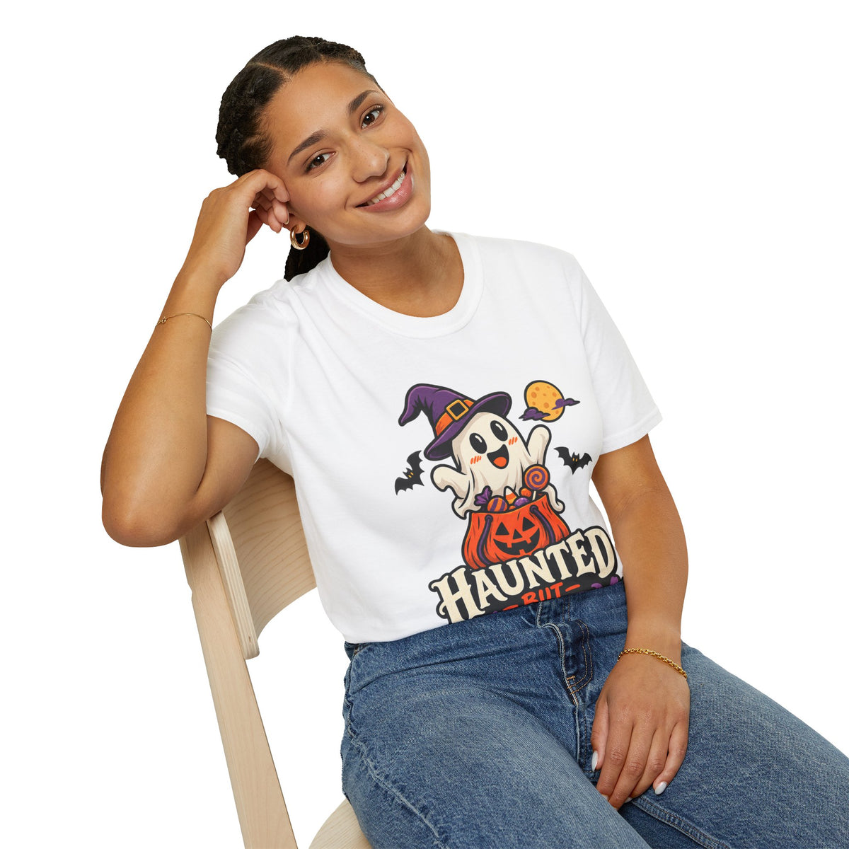 Haunted But Happy Halloween T-Shirt