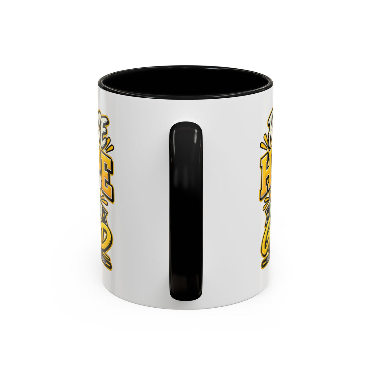 Raise Hope Wear Gold Cancer Awareness Coffee Mug (Accent, 11/15oz)