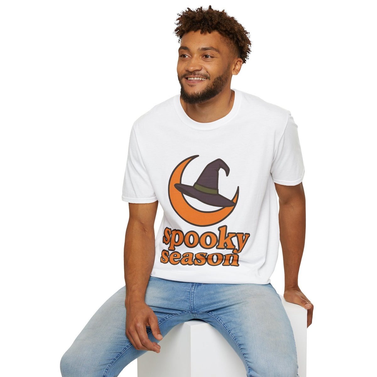 Spooky Season T-Shirt — Witch Hat & Moon Halloween Tee - Trending Now - August 2026