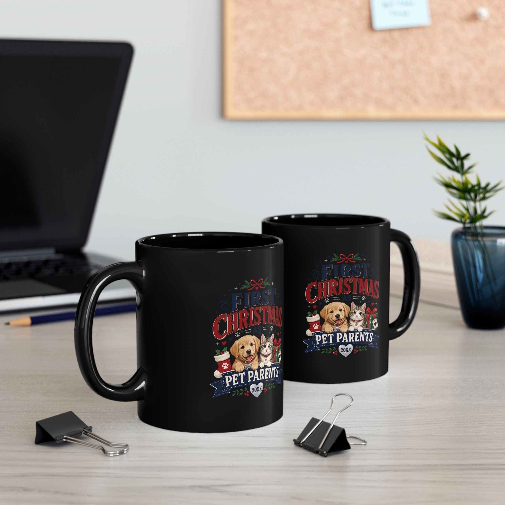Christmas  First Christmas Pet Parents Mug — Holiday Dog & Cat Coffee Cup