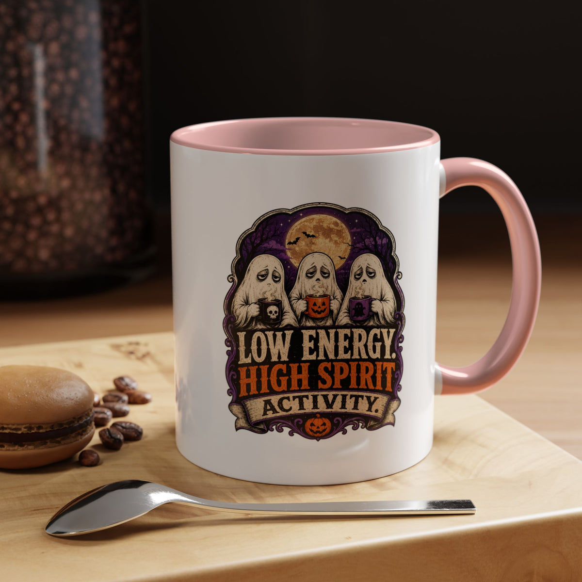 Halloween  Low Energy High Spirit Accent Coffee Mug