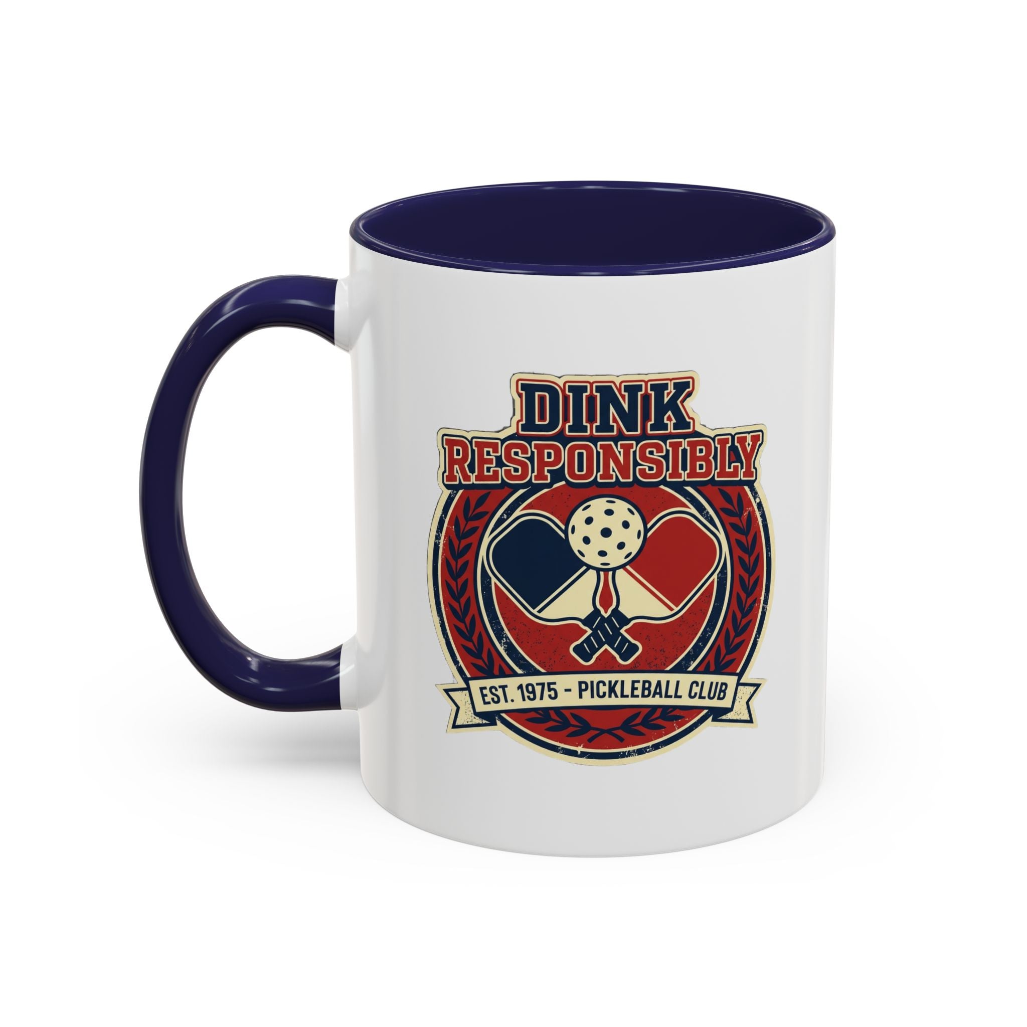 Funny Pickleball Coffee Mug - "Dink Responsibly" Accent Mug
