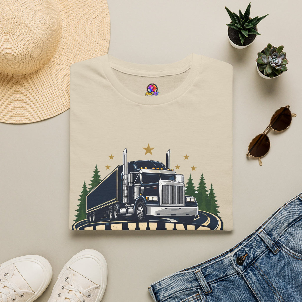 Christmas Truck T‑Shirt — "Hauling Holiday Cheer" Festive Trucker Tee