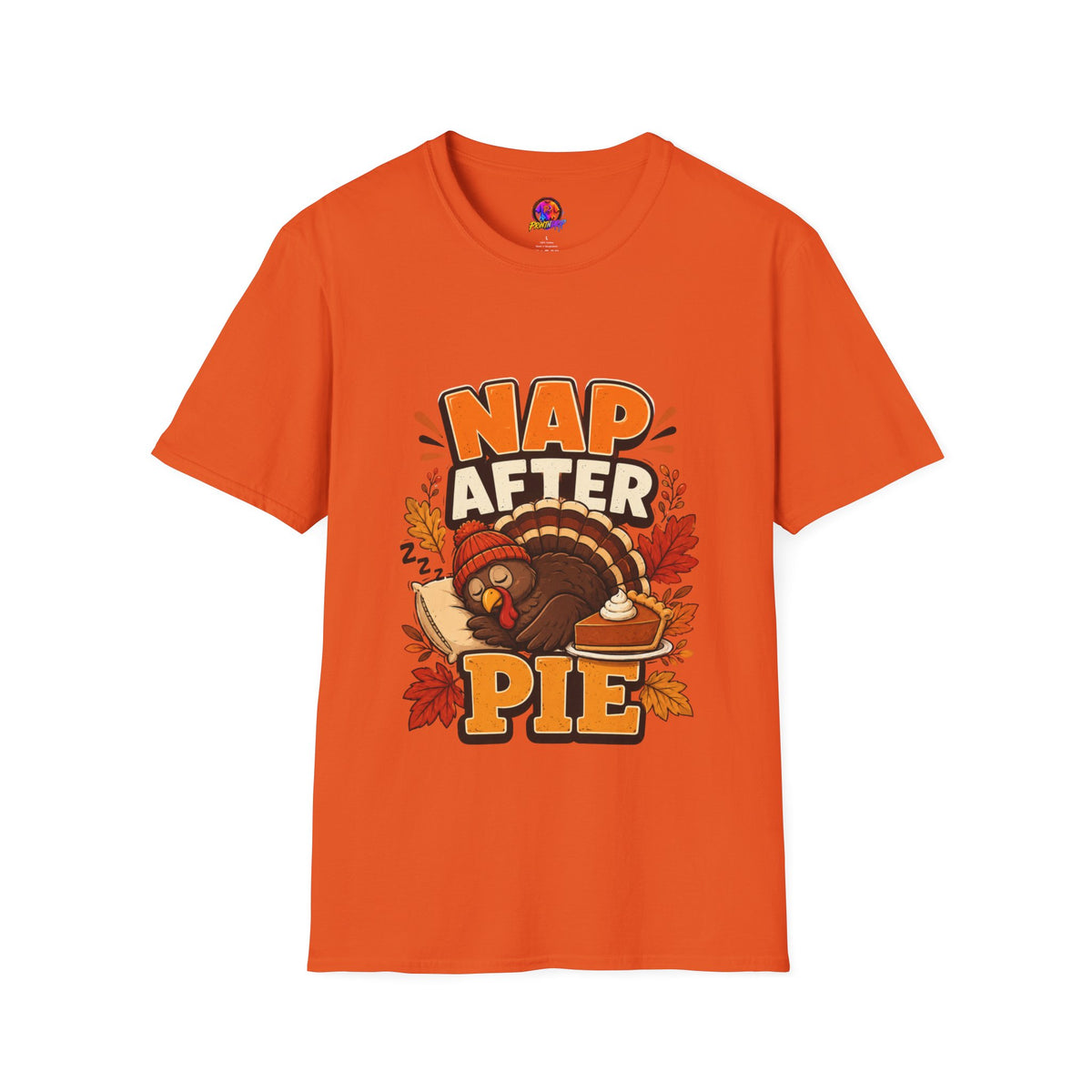 Thanksgiving T-Shirt Nap After Pie T-Shirt — Funny Thanksgiving Turkey Tee