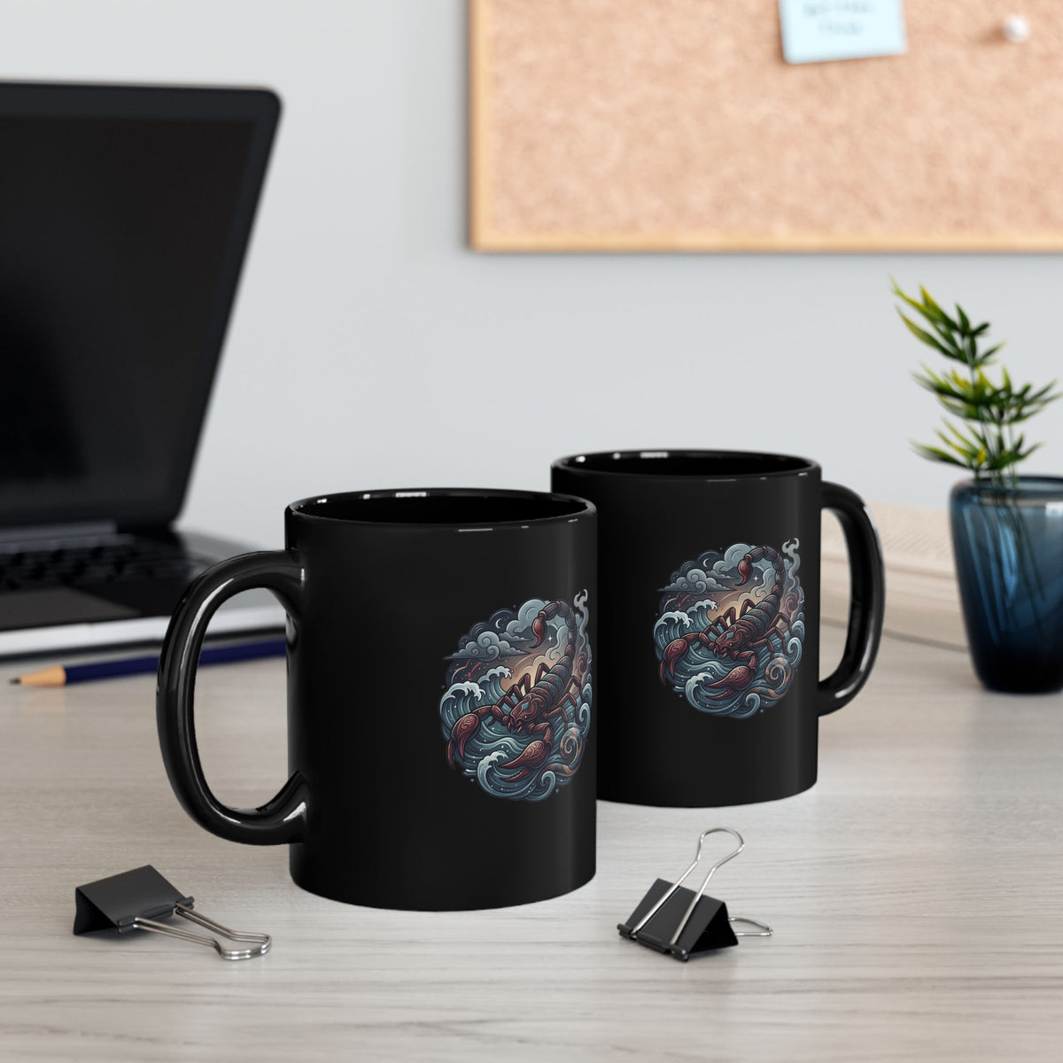Scorpio Zodiac Mug  Black Mug