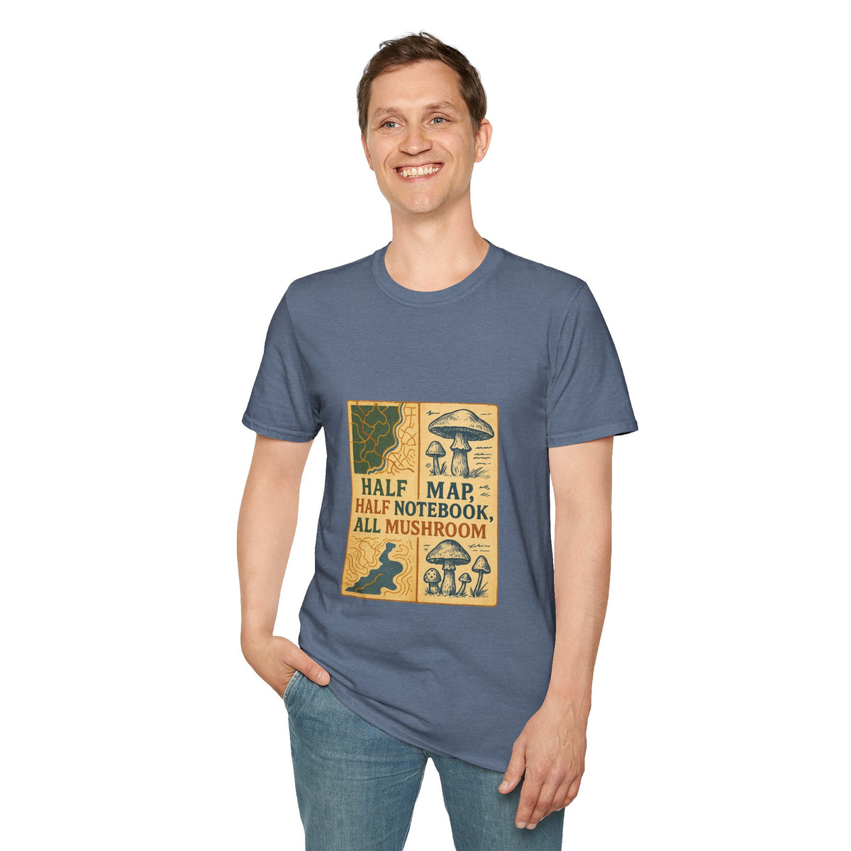 Mushroom Field Guide T-Shirt – Vintage “Half Map, Half Notebook, All Mushroom” Design - Trending Now - October 2026