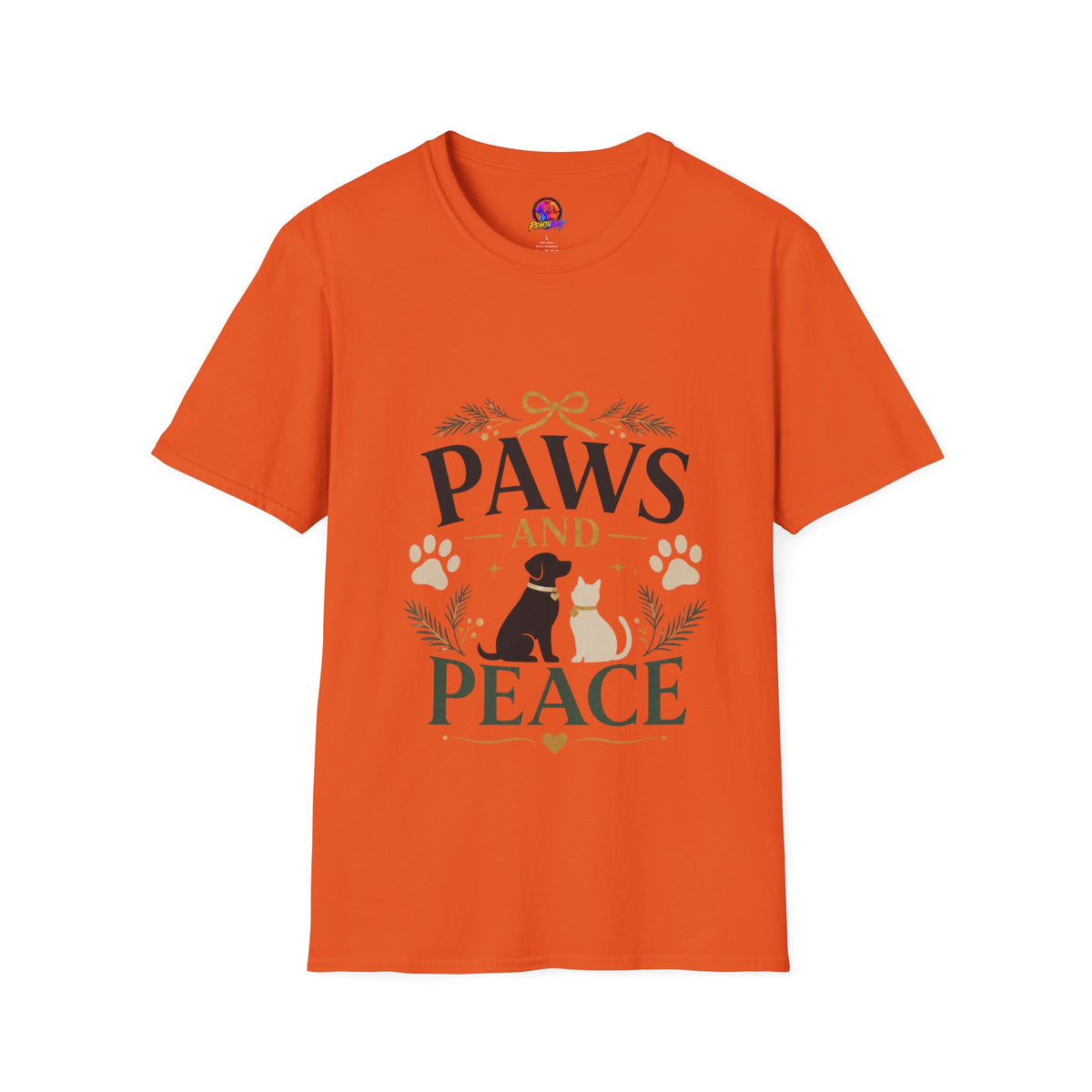 Paws and Peace T-Shirt — Cozy Pet Lover Tee
