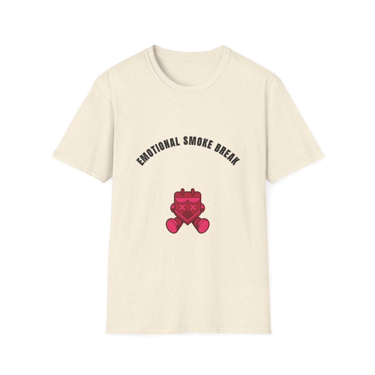 Emotional Smoke Break T-Shirt — Funny Self-Care Graphic Tee with Heart Character - Trending Now - September 2026