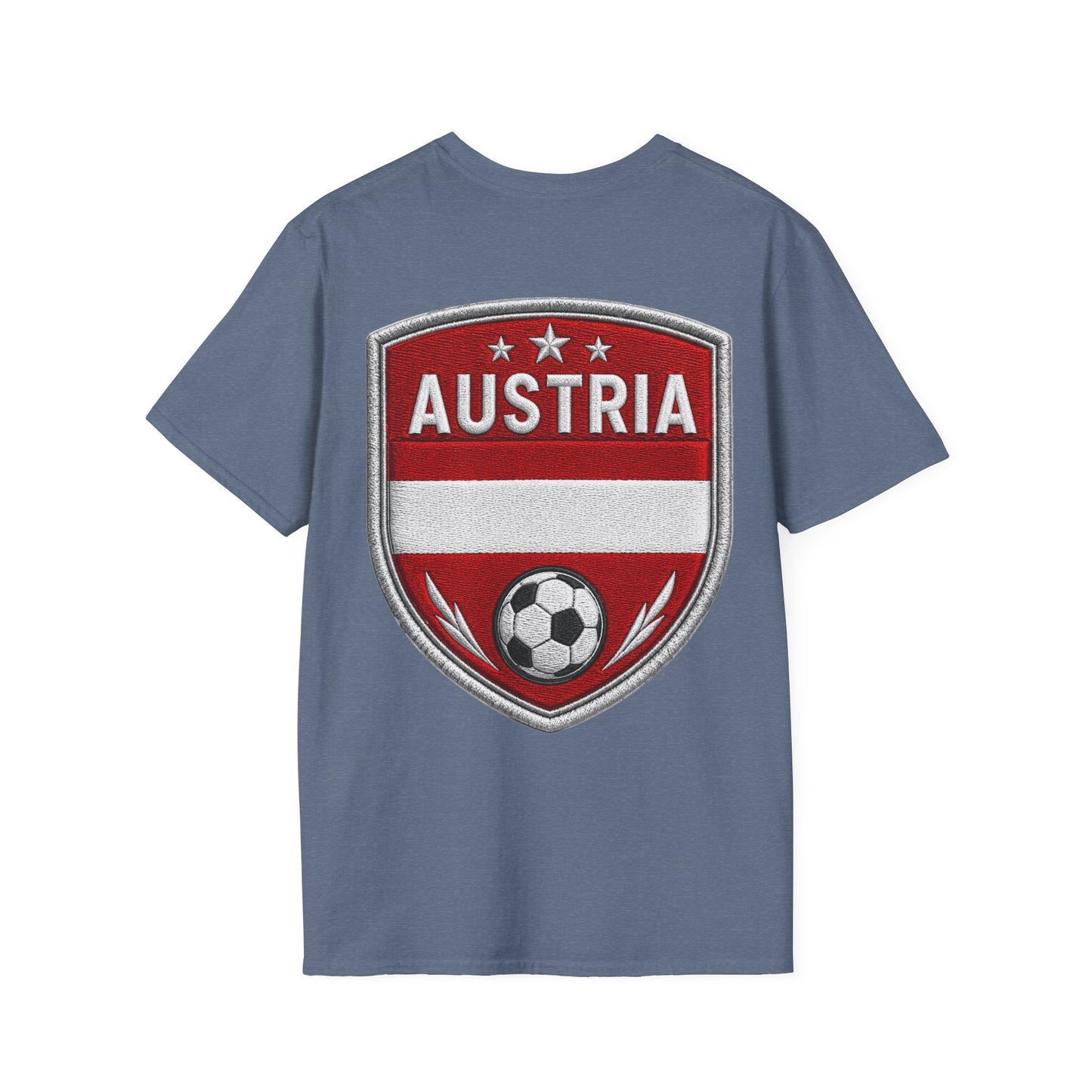 Austria  Alpine Charge Soccer T-Shirt — Mountain Football Graphic Tee -