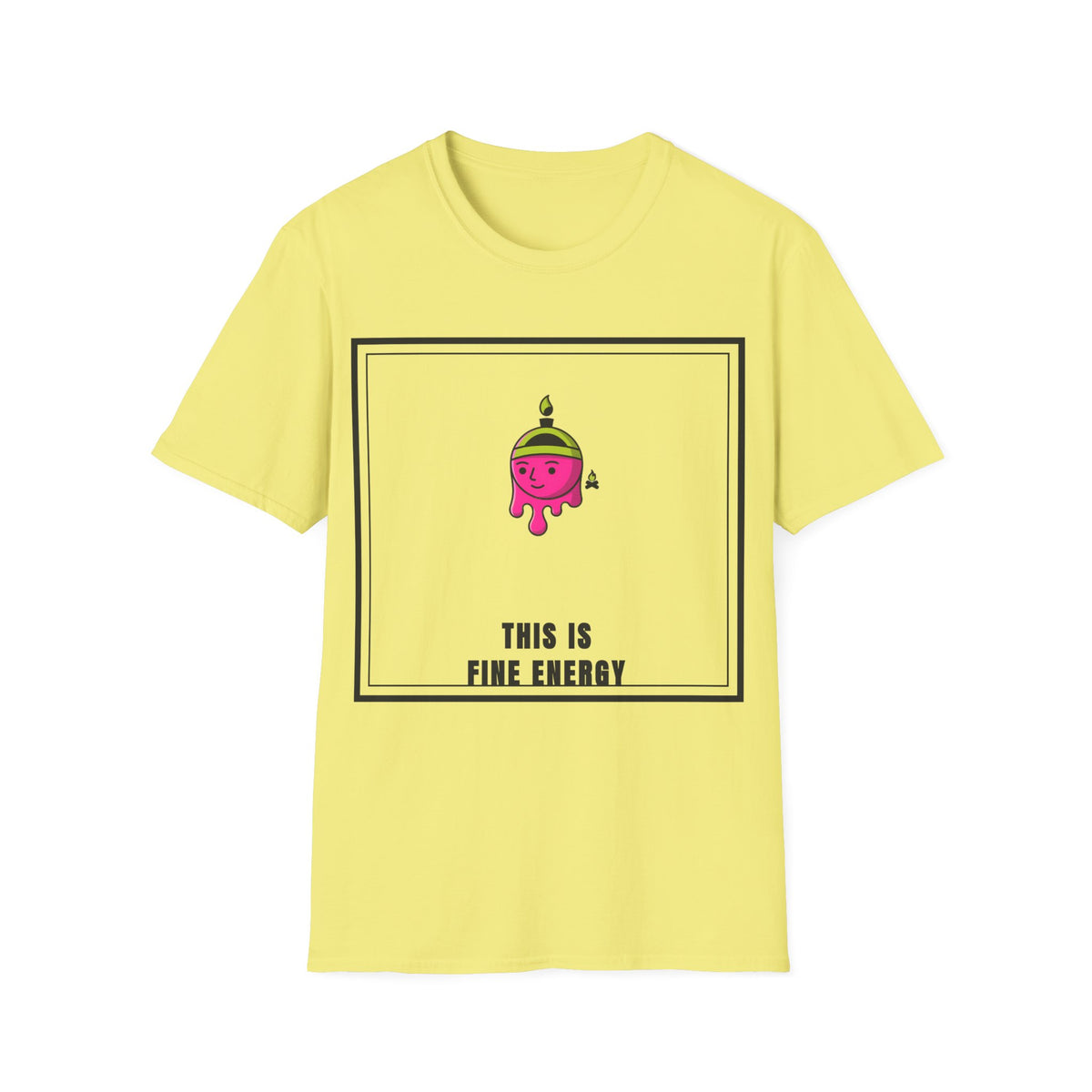 This Is Fine Energy T‑Shirt — Cute Pink Character Graphic Tee - Trending Now - September 2026