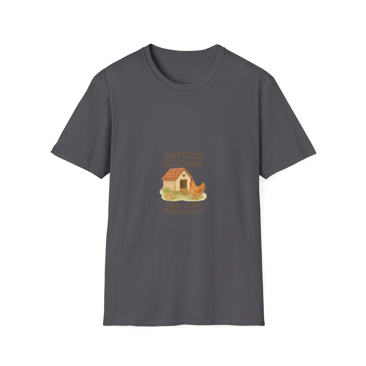 Cottage Clucker Cute Chicken Coop Tee - Farmhouse Aesthetic Graphic T-Shirt - Trending Now - September 2026