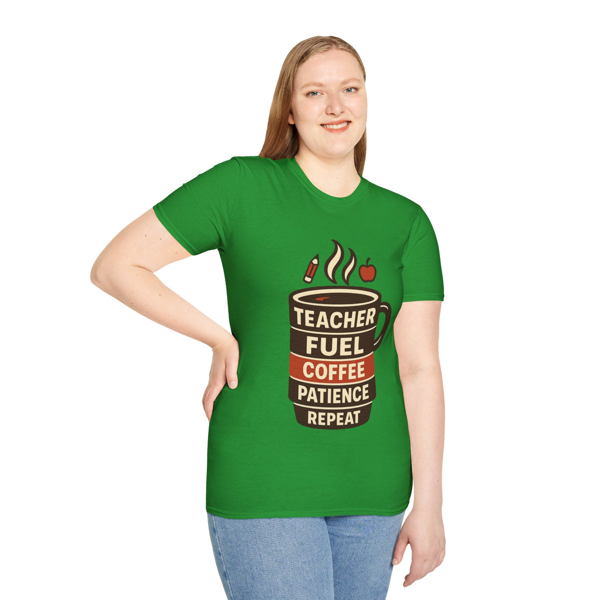 Teacher Fuel Coffee T-Shirt — 'Teacher Fuel: Coffee, Patience, Repeat' Shirt - Trending Now - August 2026