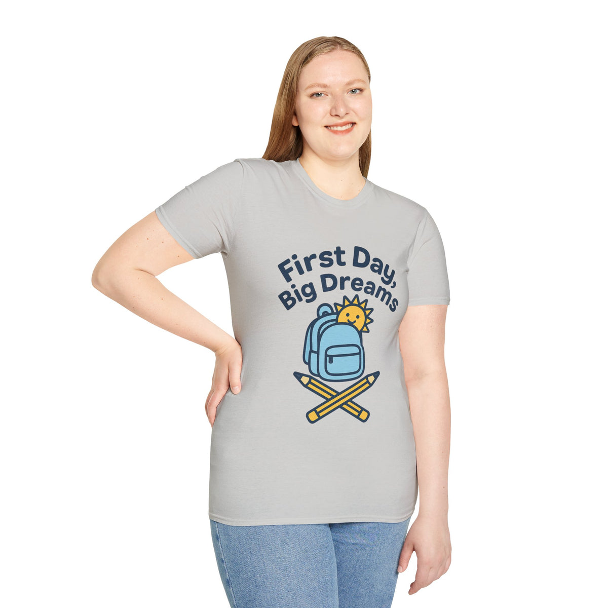 First Day Big Dreams T-Shirt — Cute Backpack & Pencil Back-to-School Tee - Trending Now - August 2026