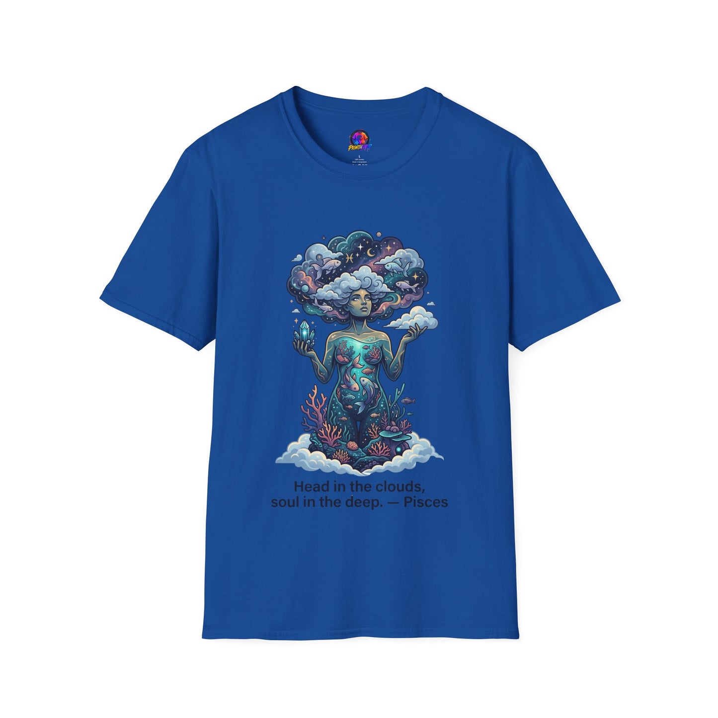 Dreamscape Goddess T-Shirt — 'Head in the Clouds' Surreal Art Tee