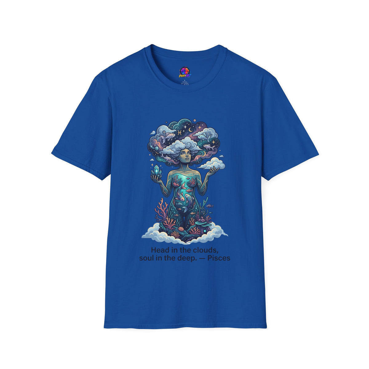 Dreamscape Goddess T-Shirt — 'Head in the Clouds' Surreal Art Tee