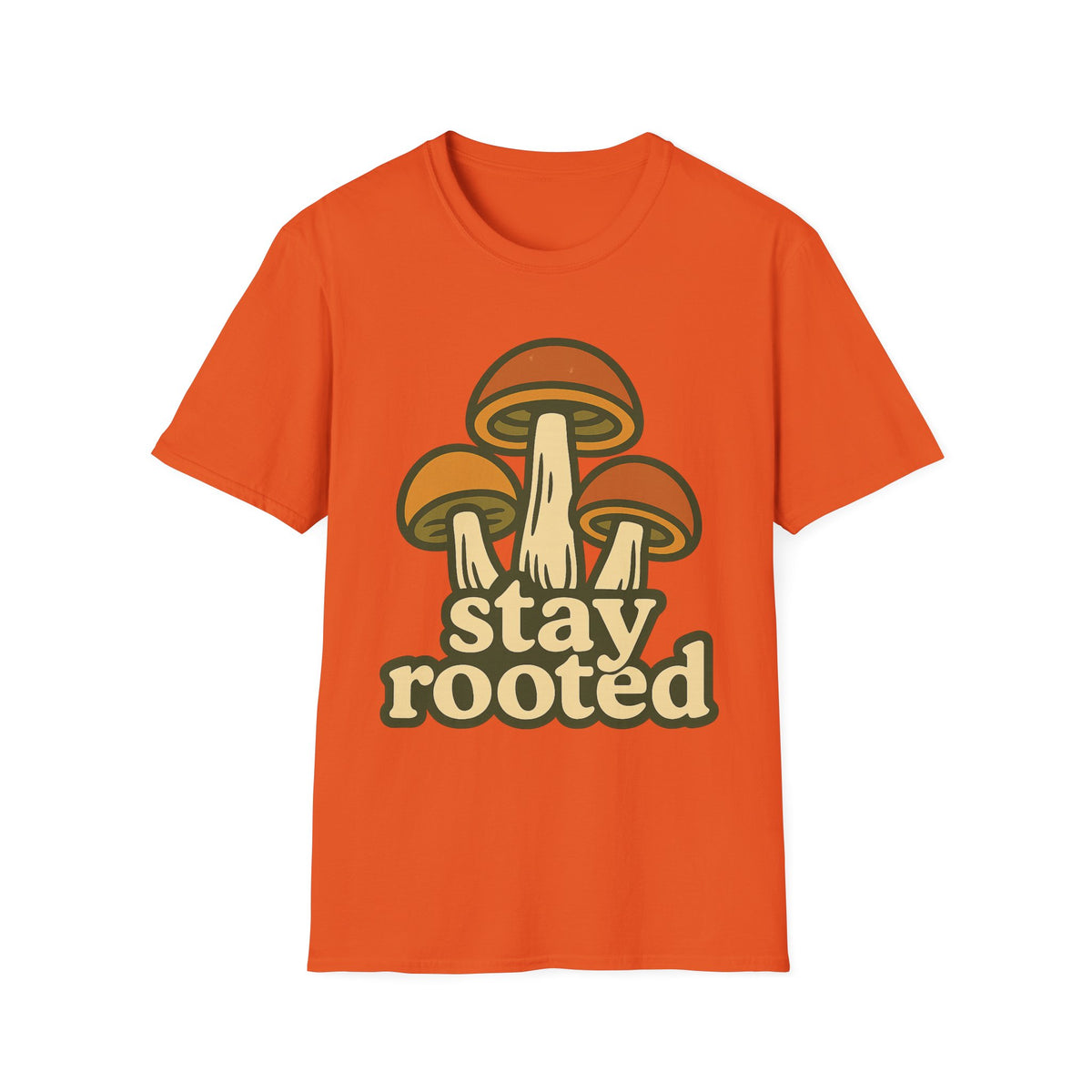 Mushroom "Stay Rooted" T-Shirt - Trending Now - September 2026
